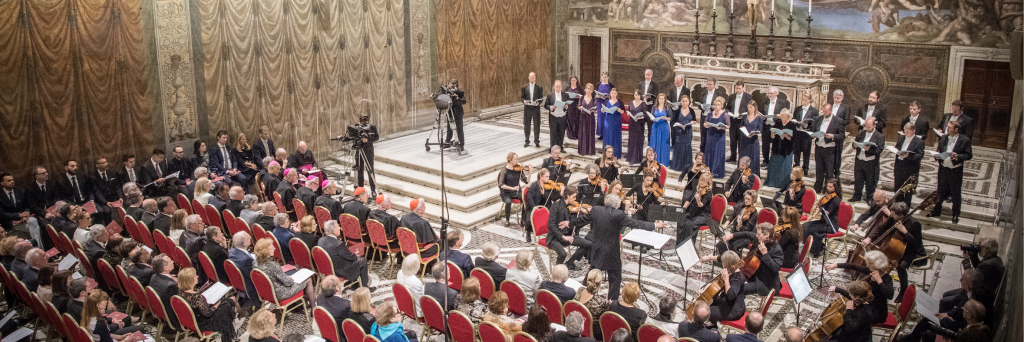 April 2018: Vatican premiere of Sir James MacMillan’s Stabat mater, commissioned by the Genesis Foundation.